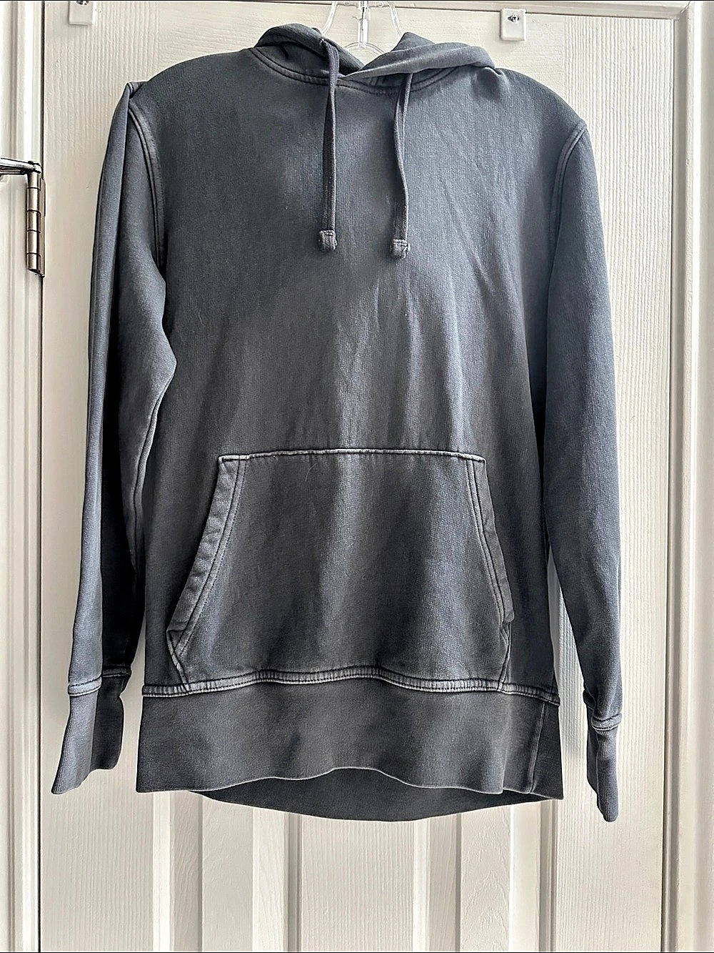 American Eagle Super Soft Pullover Hoodie Gray XS Comfy Vintage Look